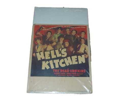 1939 - Hells Kitchen - Window Card - The Dead End Kids star in this drama set in a reform school with double dealing crooks a