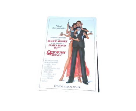 1983 - Octopussy - US One Sheet Teaser - Dan Goozee art for the sixth Roger Moore Bond film featuiring Maud Adams in the titl