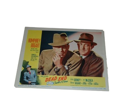 1937 - Dead End - Lobby Card - Portrait Card featuring Humphrey Bogart and Allen Jenkins   Condition: Good to fine