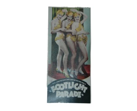 1933 - Footlight Parade Mini Herald - US Herald - Vintage art and spectacular 1930's Hollywood golden age beauties.   Conditi