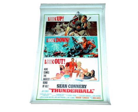 1965 - Thunderball - US One Sheet -  The US campaign used art work from both Frank McCarthy and Robert McGinnis, featuring th