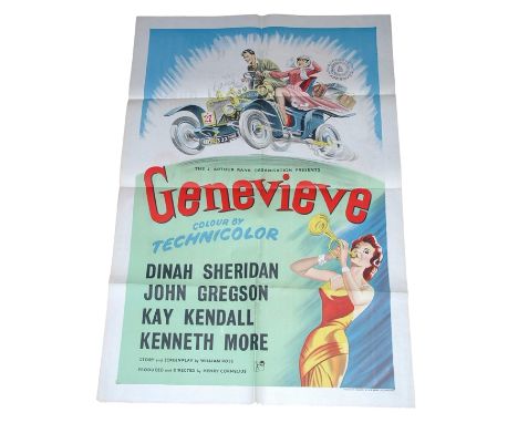 1953 - Genevieve - US One Sheet - Stone Litho art for one of Britain's most famous road movies - the gentle comedy about the 
