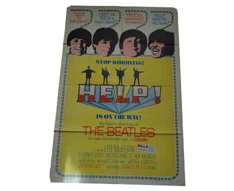 1964 - Help  - US One Sheet - The Beatles in their first film directed by Dick Lester with jolly japes and mirth.   Condition