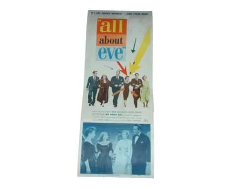 1950 - All About Eve - US Insert - Stylish much sought after art for one of Bette Davis' most memorable performances.   Condi