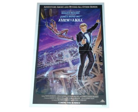 1985 - A View To A Kill - US One Sheet - Paris -  The Paris art work by Dan Goozee is considered one of the most stylish Bond