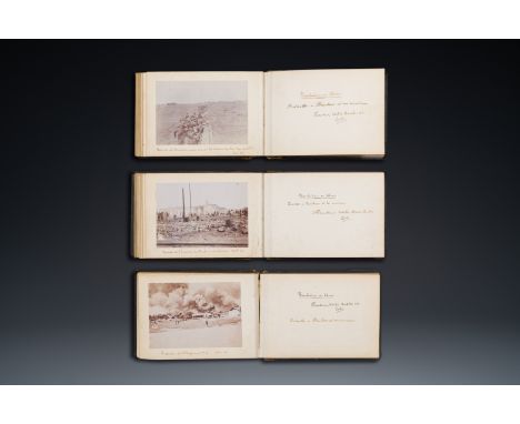 Full title: Three albums with 66 photos about the Xinhai Revolution in Hankou, Wuchang and Hanyang in China, 1911Description:
