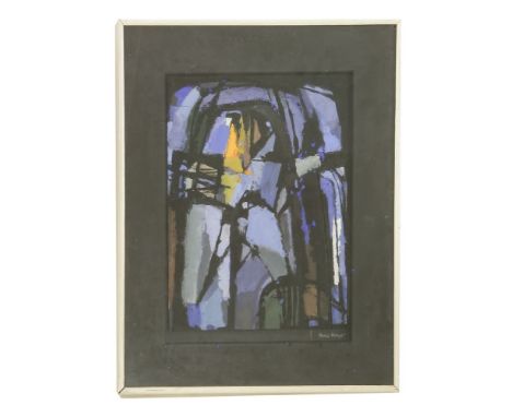 *Hans Unger (1915-1975) A STAINED GLASS WINDOW DESIGN FOR THE CONVENT CHAPEL PALLOTINE MISSIONARY SISTER'S ROLINDALE, COLOGNE