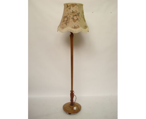 A standard lamp. 