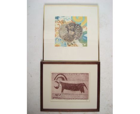 Lois Matcham, Yin Yang of Kittens 17/50, signed and titled in pencil, an aquatint together with an etching with aquatint enti