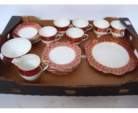 A Stanley china six setting tea service. 