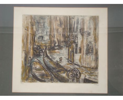 An etching with aquatint, Venice, 49/100.
Signed MRT 65, f/g. 