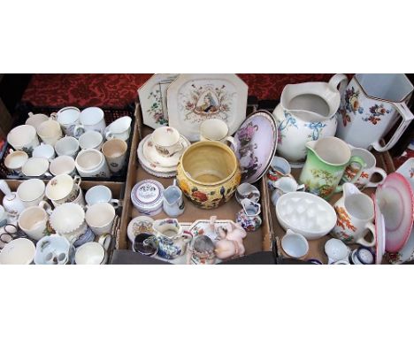 A collection of royal commemorative ceramics including a Windsor China mug, commemorating the Coronation of King Edward VIII,