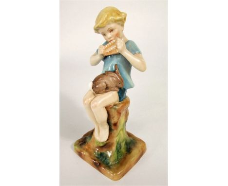 A Royal Worcester figure of Peter Pan modelled by Frederick Gertner, black printed mark to base 3011