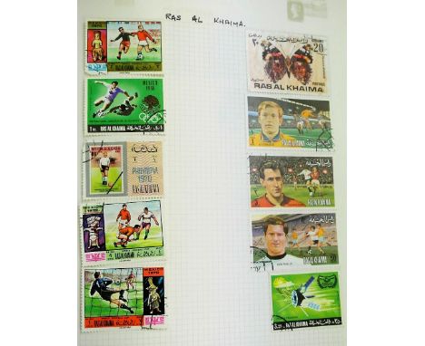 An album containing a quantity of British and worldwide stamps together with three Thames Cover Albums containing a quantity 