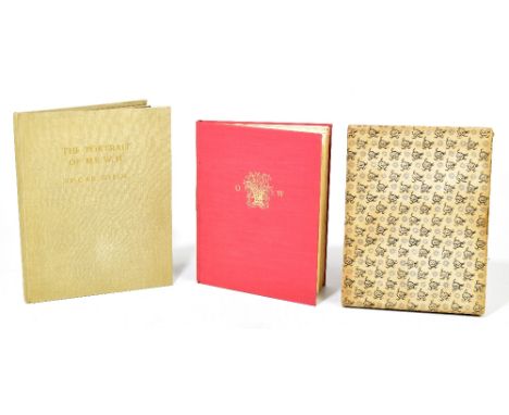 WILDE (O), THE PORTRAIT OF MR. W.H., limited edition 171/200, privately printed, no date, rebound with original blue paper co