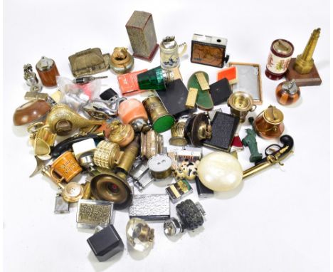 An extensive collection of assorted lighters including a Ronson example.