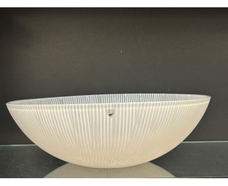 Orrefors Swedish glass fruit bowl Diameter 35 cm 
