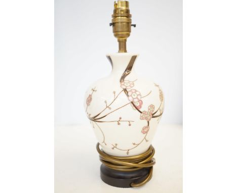 Moorcroft lamp sakura pattern 
