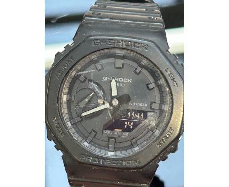 Casio G Shock WR20BAR wristwatch requires battery  