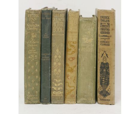 ILLUSTRATED:1.  Rackham, Arthur (Illustrator), J M Barrie: Peter Pan in Kensington gardens.  Hodder & Stoughton, nd, (1912). 