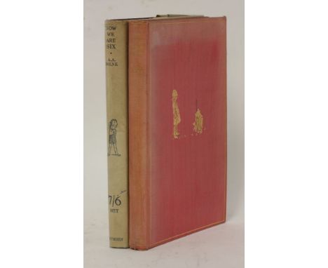 MILNE, A A:1.  Now We Are Six.  L, Methuen, 1927, 1st edn., dw(7/6).  Original maroon cloth gilt, gilt vignettes to upper and