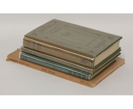 YEATS, W B:1.  The Tower.  L, Macmillan, 1928, first edn., dw(6/- net).  Original green pictorial cloth gilt designed by T St