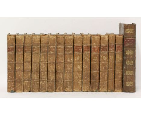 SWIFT, Jonathan:1.  Miscellanies, fourteen volumes.  L, Bathurst, 1736-45 (Vols. 1-12), 1747 (vol. 13- A Tale of a Tub; and v