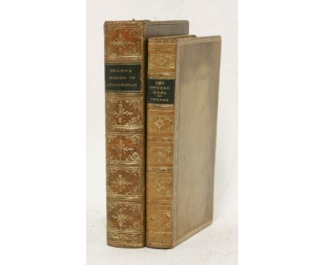 1.  BELLEW, H W: Journal of a Political Mission to Afghanistan, in 1857.  Under Major (Now Colonel) Lumsden, with an account 