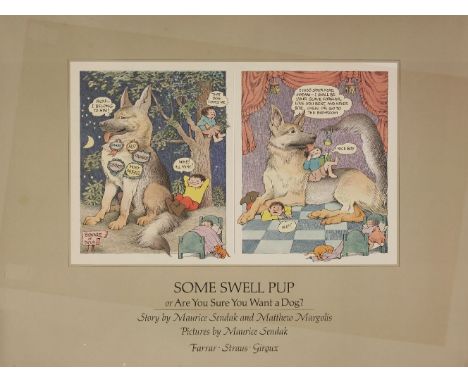 MAURICE SENDAK, SIX POSTERS:1.  The Art of Maurice Sendak: coloured poster, copyright 1976, but 1980(?) (1st. used as cover f