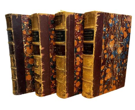 JOSEPH JACKSON HOWARD (Ed): MISCELLANEA GENEALOGICA ET HERALDICA, London, Hamilton, Adams and Co, 1874. New series in 4 volum