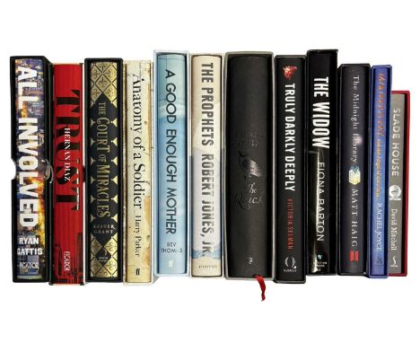 VARIOUS SPECIAL EDITION FIRST HARDBACKS IN SLIPCASES: RYAN GATTIS: ALL INVOLVED, signed; HERNAN DIAZ: TRUST, signed and numbe