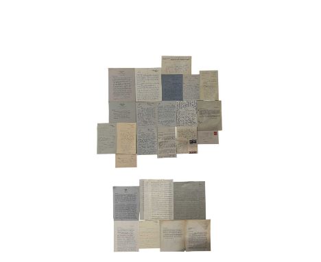 ONE PACKET: A collection of ephemera and correspondence to Oliver Warner, regarding his book, EMMA HAMILTON AND SIR WILLIAM