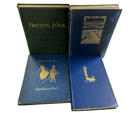 Down-ADown-Derry, A book of fairy poems by Walter De Le Mare with illustrations by Dorothy P. Lathrop. 1922 First Edition. 4t