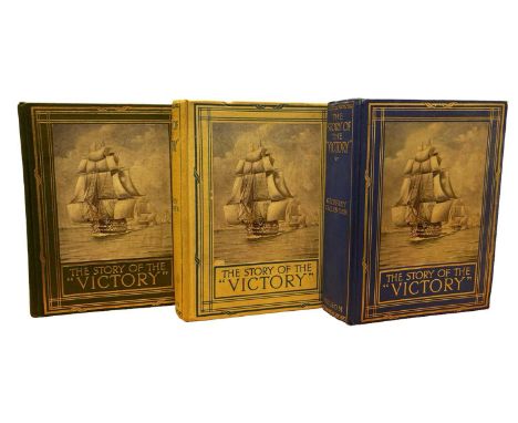 GEOFFREY CALLENDAR: THE STORY OF THE H.M.S ''VICTORY'', London, Thomas Nelson and Sons. A pair of first editions, published 1