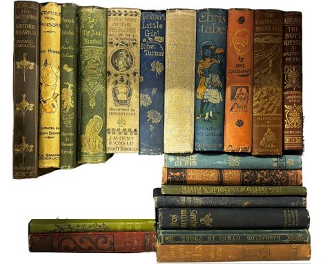Large collection of pictorial cloth, 20 volumes in total. All bound in the original decorative cloth, 8vo, includes “Sunset H