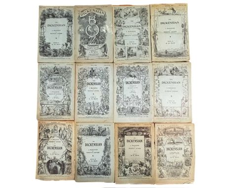 DICKENS. The Dickensian Magazine. 1905. A Magazine for Dickens Lovers. 12 Original first edition issues. Vol 1 issues 1-12. F