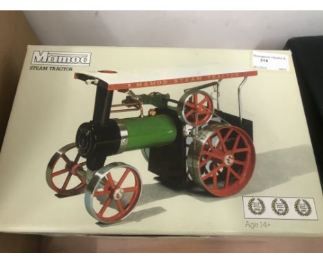 A boxed Mamod steam engine