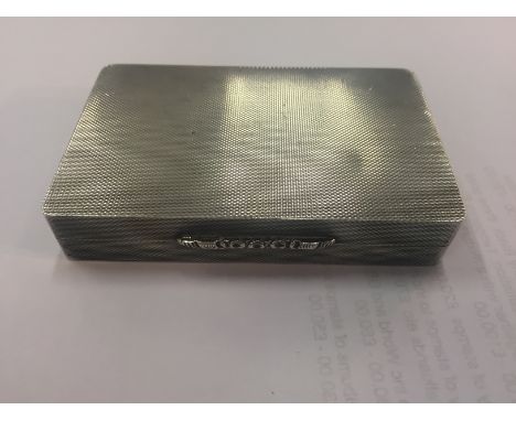 A C1960s Garrards &amp; Co engine turned hallmarked silver snuff box