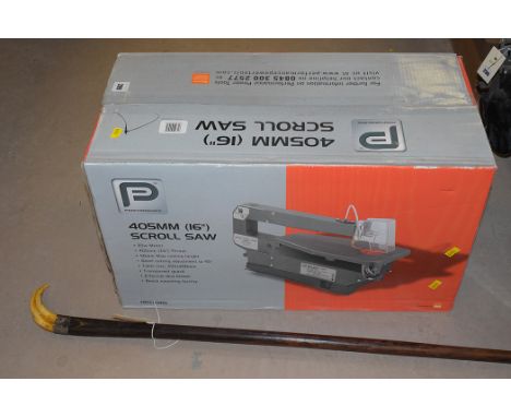 Performance Power Tools 405mm scroll saw, in original box.
