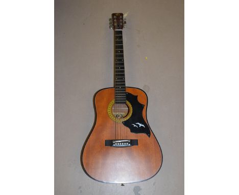 An acoustic guitar by Kay, Korea, Model No.K475.