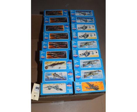 Novo model constructor kits, Miliary Aircraft, to include: Avro Lancaster B.I., F359 (x6); and others.  (18)