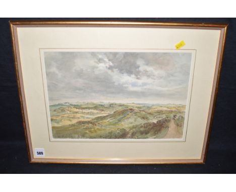 A watercolour, 19th Century British School - "Birkdale, Southport", inscribed "spot sketch" and dated 1845.