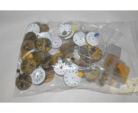 Multi-bridge button wind pocket watch movements, 17 to 20 ligne, by Lemania, and others (a quantity).