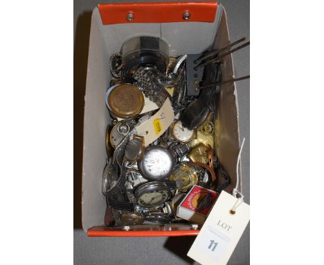 Miscellaneous wrist watches and pocket watches to include: Ingersoll; Timex; Smiths; and others.