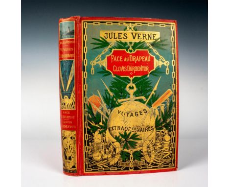 Excellent volume from Hetzel's Au Globe Dore French edition of the Voyages Extraordinaires by Jules Verne published between 1