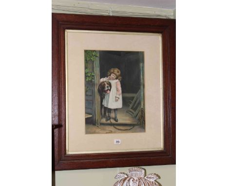 Pears print in glazed oak frame
