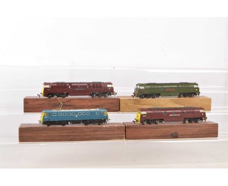 Liliput 00 Gauge DC 'Western' Diesel and AL1 Electric Locomotives (4) all for 2-rail running and in 'woodgrain' boxes, compri