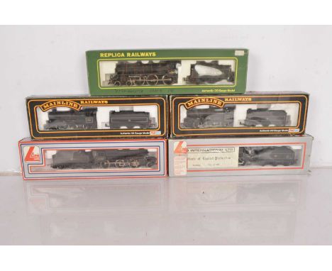 Mainline Lima Bachmann BR black 00 gauge Steam locomotives and tenders in original boxes  (5), comprising Mainline 37059 Coll