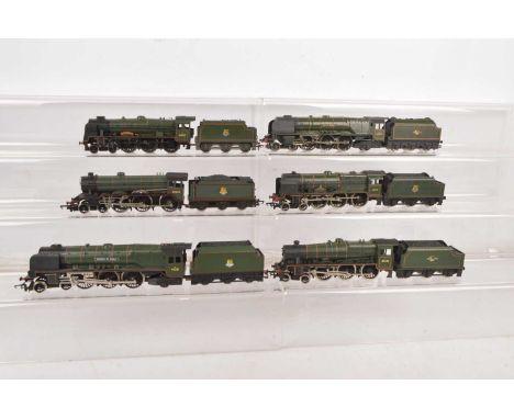 Hornby Mainline Bachmann BR green 00 gauge Steam locomotives and tenders (6), comprising Hornby Duchess class 4-6-2 46231 'Du