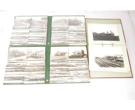 Photographic print albums of North Western Locomotive and Railway scenes with full indices of items (3), comprising first alb